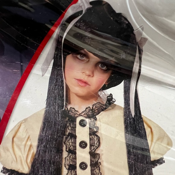 SPIRIT SIGNATURE COLLECTION CREEPY DOLL CHILD COSTUME DRESS SIZE S 4-6 NEW - Picture 2 of 9